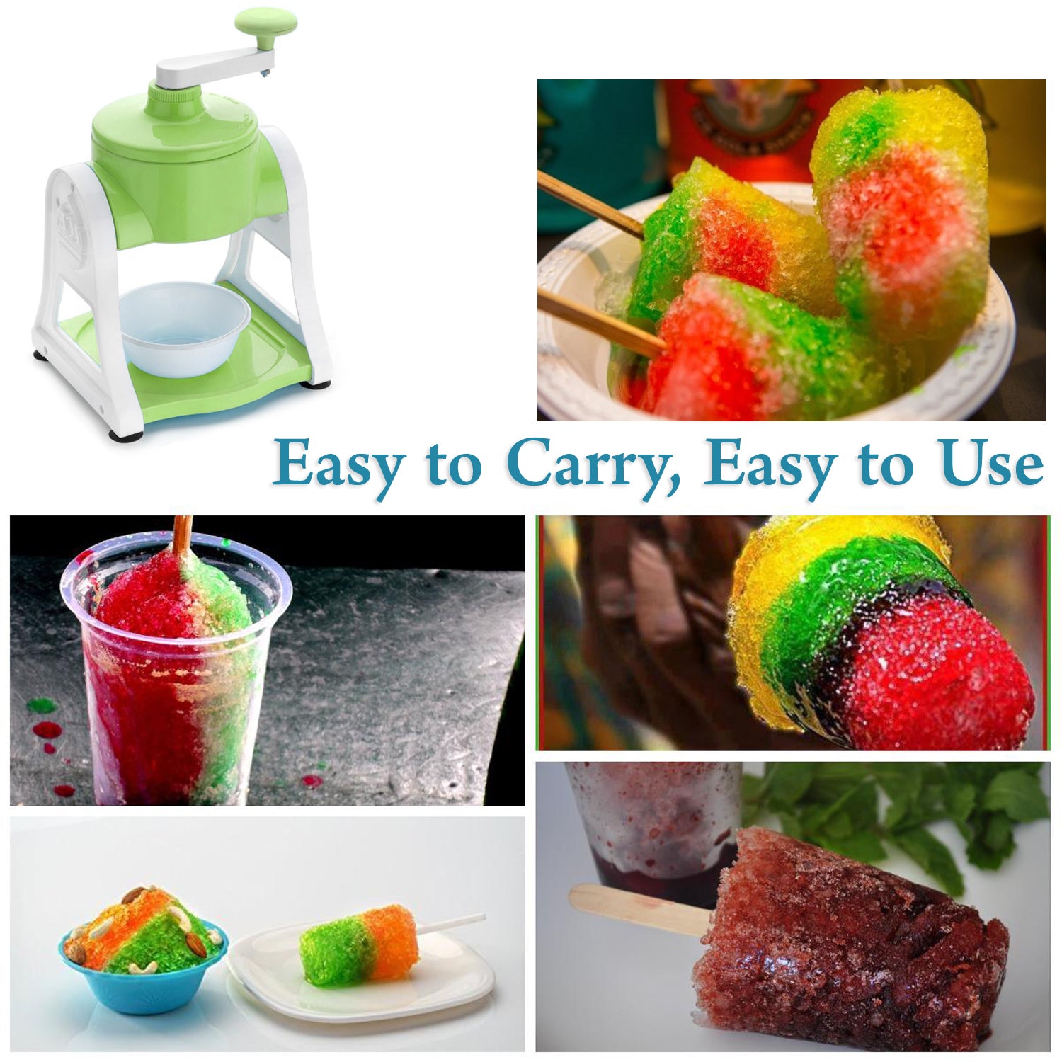 0130A Ice Gola Maker Ice Snow Maker Machine | Ice Crusher | Indoor Outdoor Manual With Steel Blade & Antislip Grip DeoDap 0130A Ice Gola Maker Ice Snow Maker Machine | Ice Crusher | Indoor Outdoor Manual With Steel Blade & Antislip Grip DeoDap
